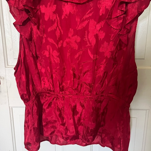 Sam Edelman Red Ruffle Blouse - Picture 7 of 7
